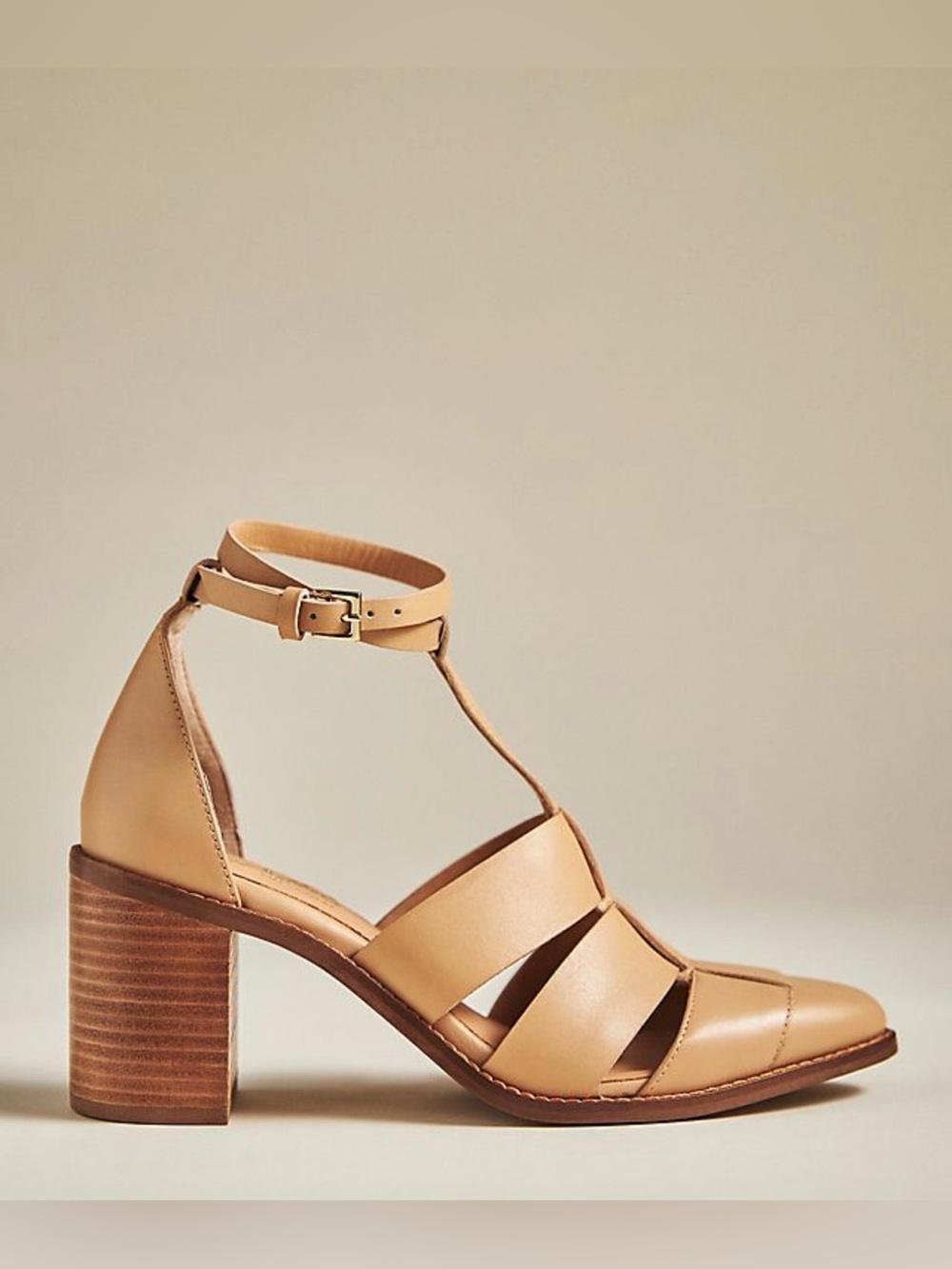 NIB Seychelles Stay Ready Leather Heels in Vacchetta